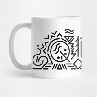 Que Mexican Aztec Pattern Mug